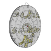 素敵な一日とより良い夜の引用文アートプリント ダーツボード (正面左)