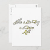 素敵な一日とより良い夜の引用文アートプリント ポストカード (正面/裏面)