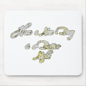 素敵な一日とより良い夜の引用文アートプリント マウスパッド (正面)