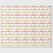 素敵な一日とより良い夜の文字アートデザイン ラッピングペーパー (フラット)