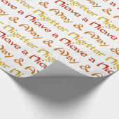 素敵な一日とより良い夜の文字アートデザイン ラッピングペーパー (角)