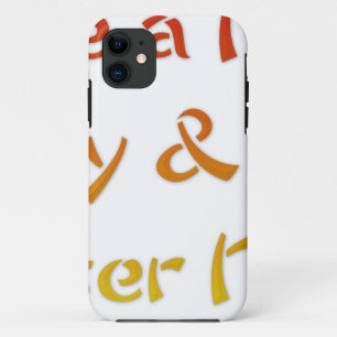 素敵な一日とより良い夜の文字アートデザイン iPhone 11 ケース