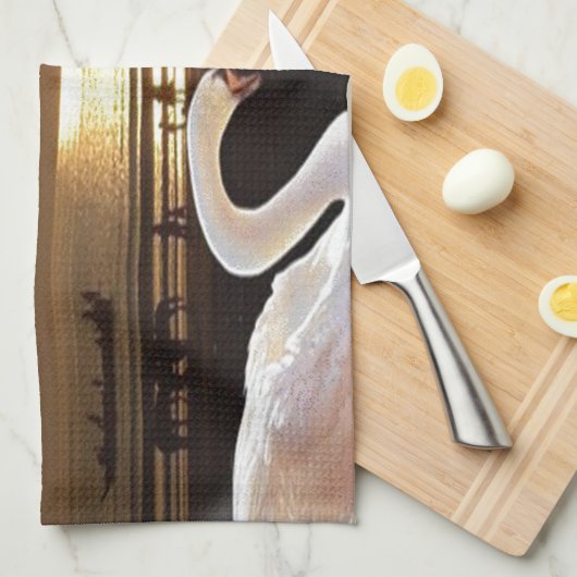 素敵な一日とより良い夜の文字引用文 キッチンタオル (四つ折り)