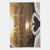 素敵な一日とより良い夜の文字引用文 キッチンタオル (縦)