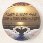 素敵な一日とより良い夜の文字引用文 コースター (正面)