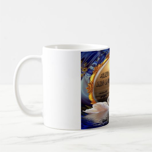 素敵な一日とより良い夜の文字引用文 コーヒーマグカップ (左)