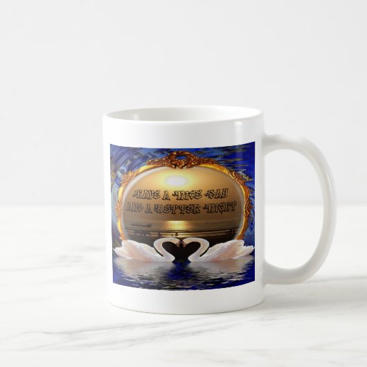 素敵な一日とより良い夜の文字引用文 コーヒーマグカップ (右)