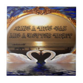 素敵な一日とより良い夜の文字引用文 タイル (正面)