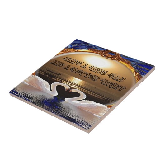 素敵な一日とより良い夜の文字引用文 タイル (側面)