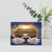 素敵な一日とより良い夜の文字引用文 ポストカード (スタンド正面)