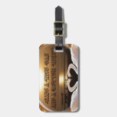 素敵な一日とより良い夜の文字引用文 ラゲッジタグ (正面縦)