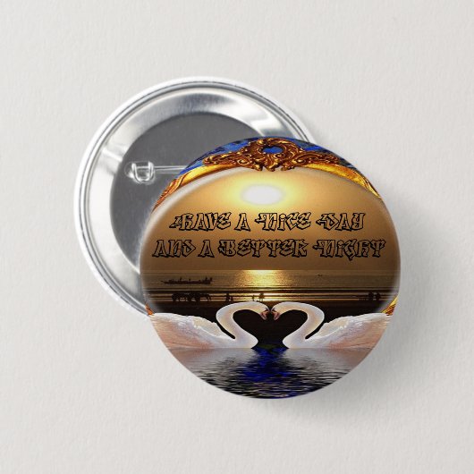 素敵な一日とより良い夜の文字引用文 缶バッジ (正面&裏面)