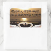 素敵な一日とより良い夜の文字引用文 長方形シール (バッグ)