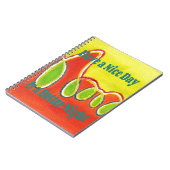 素敵な一日とより良い夜の油絵の芸術を持っている ノートブック (左側)