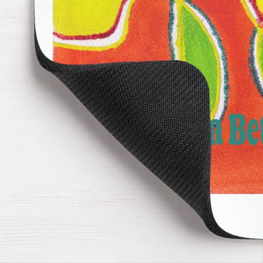 素敵な一日とより良い夜の油絵の芸術を持っている マウスパッド (コーナー)