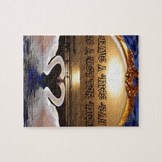 素敵な一日と素敵な夜を過ごす.silver ジグソーパズル (横)