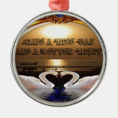 素敵な一日と素敵な夜を過ごす.silver メタルオーナメント (正面)