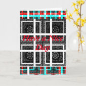 素敵な一日のグリーティングカードの垂直テンプレート カード (黄色い花)