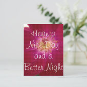 素敵な一日はがき垂直テンプレート ポストカード (スタンド正面)