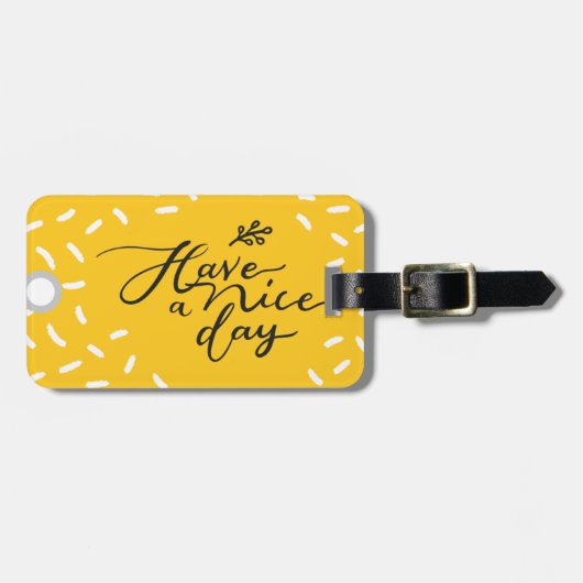 素敵な一日をバッグラベル ラゲッジタグ (正面横)