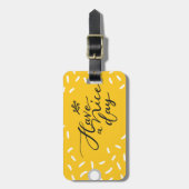 素敵な一日をバッグラベル ラゲッジタグ (正面縦)
