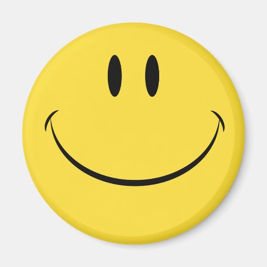 素敵な一日を過ごすレトロな顔 マグネット (正面)