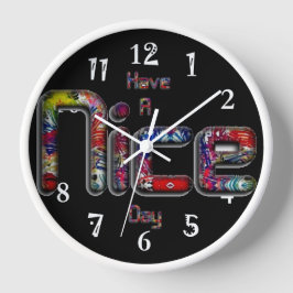 素敵な一日を過ごす  ラージ壁時計