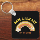 素敵な一日を過ごせNot Youスコタスレトロスタイル キーホルダー (正面)