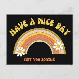 素敵な一日を過ごせNot Youスコタスレトロスタイル ポストカード