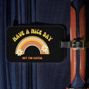 素敵な一日を過ごせNot Youスコタスレトロスタイル ラゲッジタグ