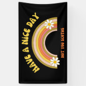 素敵な一日を過ごせNot Youスコタスレトロスタイル 横断幕 (縦)