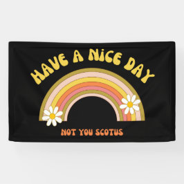 素敵な一日を過ごせNot Youスコタスレトロスタイル 横断幕