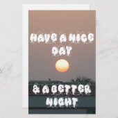 素敵な一日を、そしてより良い夜を (正面/裏面)