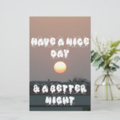 素敵な一日を、そしてより良い夜を (スタンド正面)