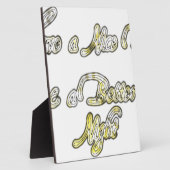 素敵な一日を & より良い夜を 引用アートプリント フォトプラーク (側面)