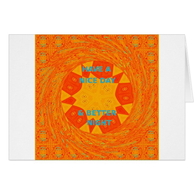 素敵な一日を & より良い夜を 赤いデザイン (正面横)