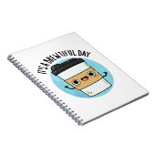 素敵な一日を 面白いコーヒーの駒 ノートブック (右側)