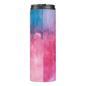 素敵な一日パープルピンクパステルデザインを持つ タンブラー (裏面)