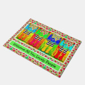 素敵な人々のブーツとデイジー ドアマット (アングル)