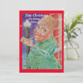 素敵な人のためのアフリカ系アメリカ人のクリスマスカード シーズンカード (スタンド正面)