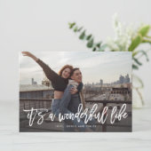 素敵な人生のクリスマスフォトカード シーズンカード (スタンド正面)