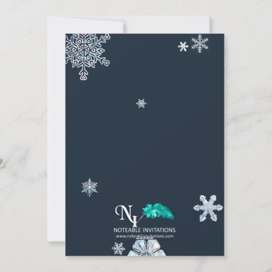 素敵な人生のクリスマスフォトカード シーズンカード (裏面)