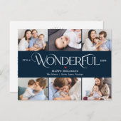 素敵な人生の編集可能なカラーホリデーポストカード シーズンポストカード (正面/裏面)