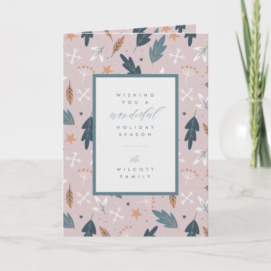 素敵な休日をお祈り |写真の追加 シーズンカード (正面)