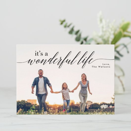 素敵な休日クリスマスフォトカード シーズンカード (スタンド正面)