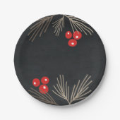 "素敵な休日"紙プレート ペーパープレート (正面)