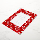 素敵な休暇をお過ごしください | 写真を追加 箔シーズンカード (回転した状態)