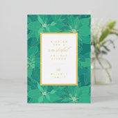 素敵な休暇をお過ごしください | 写真を追加 箔シーズンカード (立ち正面)