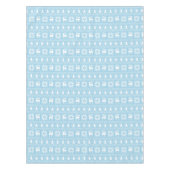 素敵な伝統的クリスマスブルーのセーターパターン テーブルクロス (正面)