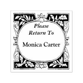 素敵な個人的な本の返却縁ど セルフインキングスタンプ